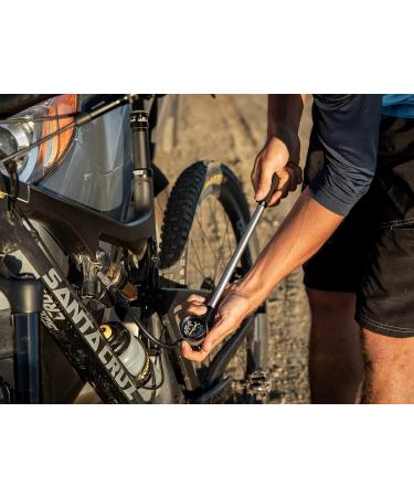 Topeak Pocket Shock DXG XL Mini Pump with Dial Gauge - 360 PSI/24.8 BAR for Home/Shop - Buy Online on GoSupps.com