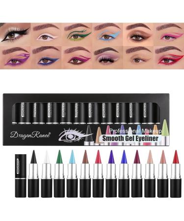  TocaFeank Anti-Smudge Eyeliner Gel Eyeliner Matte Quick Dry Eyeliner 12X Eye Liner Natural Cream Waterproof and Smudge Proof for Liner and Eyeshadow - Buy Online on GoSupps.com