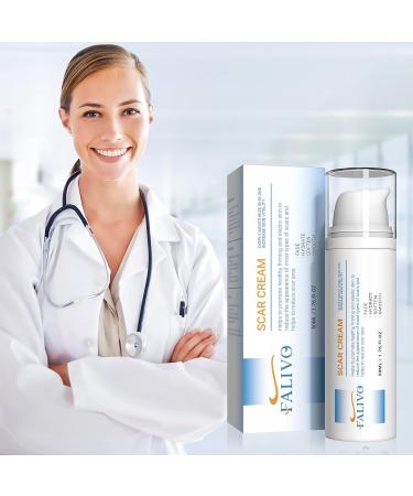 Scar Cream 50g - Effective Silicone Gel for Surgical Scars Stretch Marks Acne & More - Fast Scar Removal for Face & Body - Buy Online on GoSupps.com