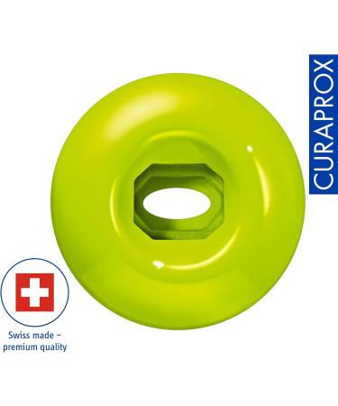 Curaprox Ceramic Toothbrush Holder - Green - Stylish & Durable Toothbrush Base for International Shipping - Buy Online on GoSupps.com