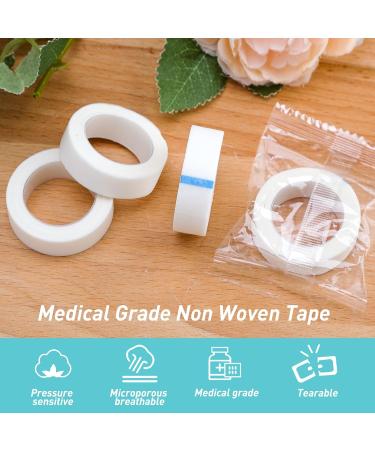 4 Micropore Surgical Tapes 1.25cm x 9.14m - Flexible Skin Tape for Wound Dressings, Eyelash Extensions, and Injuries - Breathable Adhesive Medical Tape (White) - Buy Online on GoSupps.com