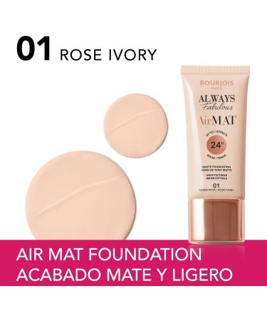  Bourjois Bourjois AirMat Makeup Base 001 Rose Ivory 30 ml - Buy Online on GoSupps.com