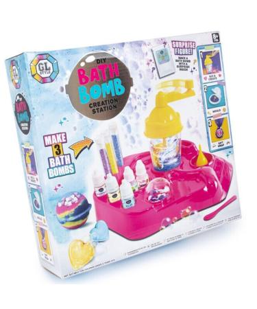 Quickdraw Kids Make Your Own Colourful Scented Fizzing Bath Bombs Childrens Craft Kit for Ages 8+
