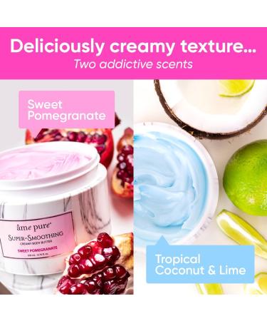 Ame Pure Body Butter - 200ml Body Cream - Body Lotion For Dry Skin - Body Butter For Women - More Than Body Moisturiser It's The Body Lotion Women Adore - Indulge in Pure Elegance! Sweet Pomegranate - Buy Online on GoSupps.com