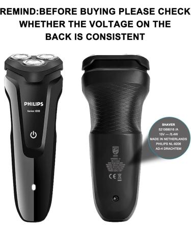 Razor 15V 5.4W Charger Cable Compatible with Philips Norelco HQ8505 9000 7000 3000 Series - Replacement for QT4022 PT860 AT750 S5050 QC PT RQ QG HQ - Buy Online on GoSupps.com