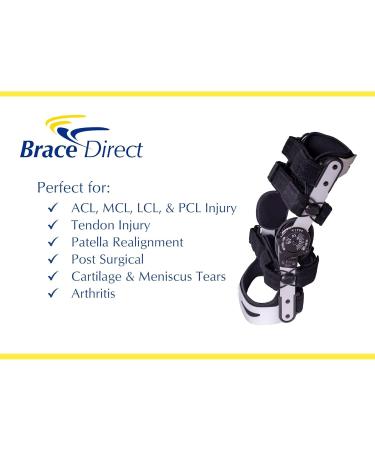 Brace Direct Hinged ACL Knee Brace - ROM Support for Knee Pain Relief & Post-Surgery Recovery | XL Right - Stabilize ACL PCL LCL MCL Tears - Buy Online on GoSupps.com