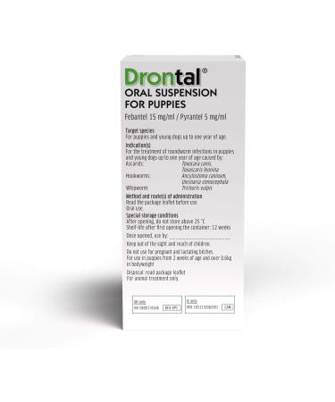 Drontal Puppy Suspension 100ml - Buy Online on GoSupps.com