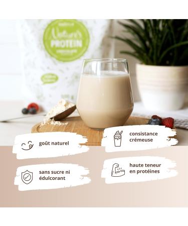 Nutri + Natures Protein Powder Coconut 500g - natural protein powder without sweeteners lactose sugar and milk - vegetable protein powder - coconut flavor - Buy Online on GoSupps.com