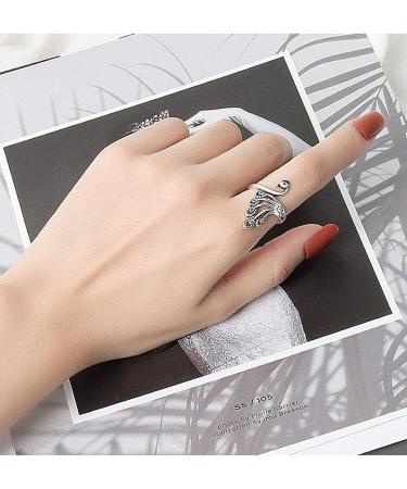 Faster Knitting with 3 Adjustable Knitting Loop Rings - Yarn Guide, Finger Thimble, Peacock, Fish & Braided Rings - Buy Online on GoSupps.com