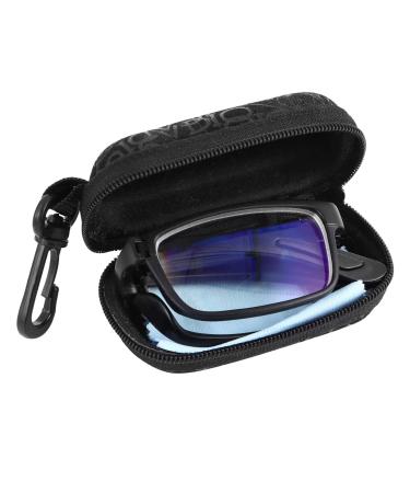 EXCEART - 4. 0 Nearsighted Glasses Folding Reading Glasses Black Myopia Glasses Distance Glasses with Portable Bag - 4.0