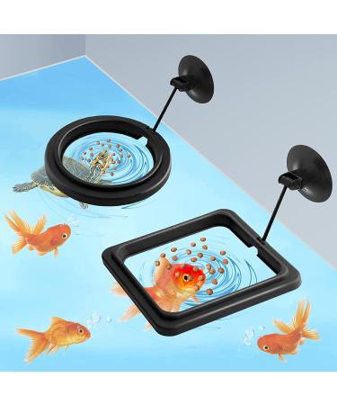 Molain Fish Feeding Ring - 2 Pieces Aquarium Food Feeder Circle for Guppy, Bettas, Goldfish, Turtle - Buy Online on GoSupps.com