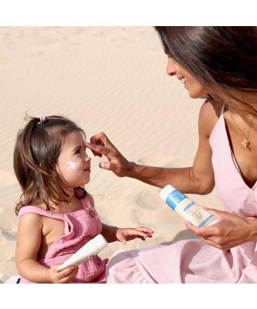 Suntribe Natural Mineral Sport Sunscreen SPF 50 - 100 ml Organic - 100% Natural & Reef Safe Non-Nano Mineral UV Filters Highly Water & Sweat Resistant - Brilliant White - Buy Online on GoSupps.com