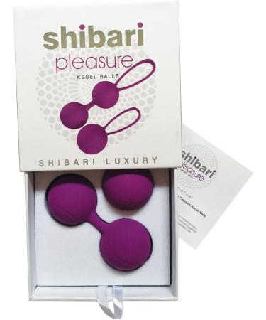 Shibari Kegel Dual Weighted Silicone Exercise Kit - Bladder Control & Pelvic Floor Strengthening - High Grade Purple - Buy Online on GoSupps.com