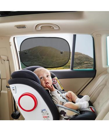 Wugu Car Baby Sun Protection - UV Shield Window Covers for Children | 2-Piece Set with 8 Suction Cups | 51 x 31 cm Sun Visor - Buy Online on GoSupps.com