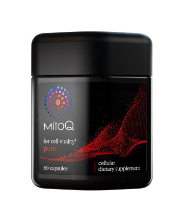 MitoQ Advanced CoQ10 Ubiquinol Supplement, Antioxidant Support for Mitochondria, Organ Health, Healthy Aging, and Cellular Energy (60 Veggie Capsules)