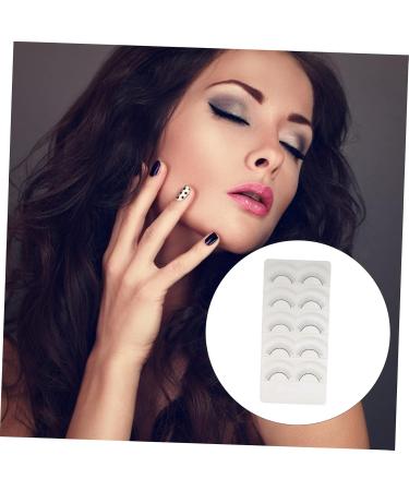 Housoutil Adhesives False Eyelashes 5 Pairs Fake Eyelashes Dense Adhesive Fiber Artificial Eyelashes - Buy Online on GoSupps.com