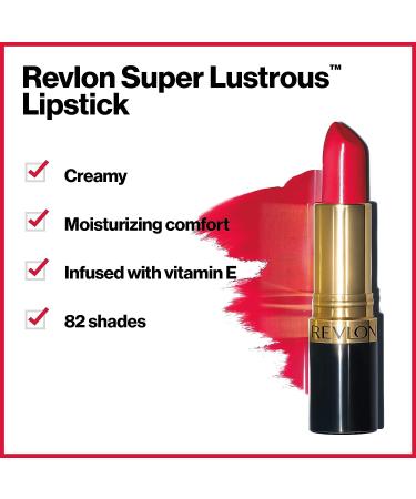 Revlon Super Lustrous Lipstick 424 Amethyst Shell - Long-Lasting Lip Color - Buy Online on GoSupps.com