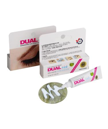 Premium Fast Drying and Strong Adhesives for Strip 3D False Eyelashes 7g / Net 0.25 OZ for Reusable and Dramatic Full Look with Cruelty Free and Latex Free  Formaldehyde Free with ISO (1 Pack) 0.25 Ounce (Pack of 1)