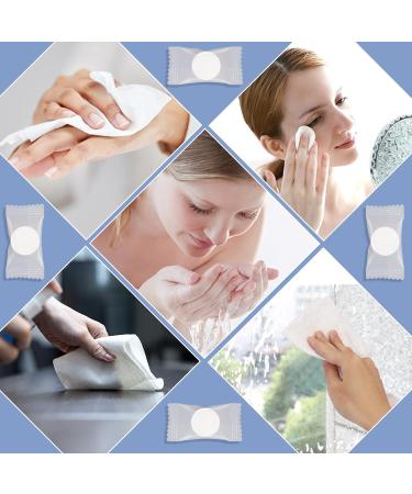 SimPolor 100/200 Pcs Compressed Towels - Portable Disposable Mini Toilet Paper Tablets for Travel Camping Hiking & Beauty Salon - Blue (100 Pack) - Buy Online on GoSupps.com