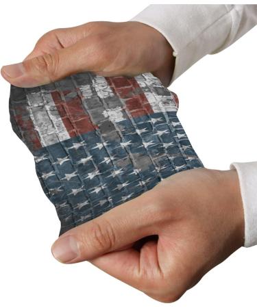 ZZKKO Retro American Flag Cooling Arm Sleeves | UV Sun Protection for Men & Women | Ideal for Running Golf & Cycling | 1 Pair - Buy Online on GoSupps.com