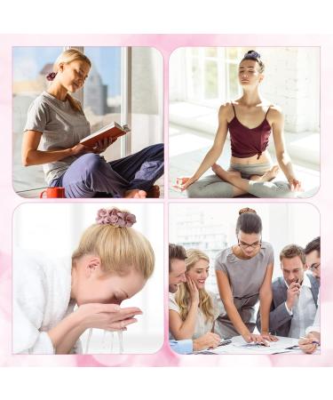 24 Pieces Silk Hair Scrunchies for Women Solid Elastic Bands Ponytail Holder Soft Satin Hair Ties Set Curly Thick Thin Hair Hair Accessories - Buy Online on GoSupps.com