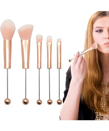 Eye Makeup Brushes Makeup Brush Set for Women Beaded Rose Gold DIY Faux Fiber Make Up Brushes for Eyeshadow Concealer Eyebrow Foundation Contour Makeup Supplies - Buy Online on GoSupps.com