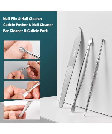 BEZOX Professional Toenail Clippers for Thick and Ingrown Nails - Chiropodist Style, Heavy Duty, Easy Grip Trimmer - 5pcs - Buy Online on GoSupps.com