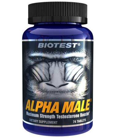 Biotest Alpha Male Potent Malaysian Eurycoma Longifolia & Bulgarian Tribulus Terrestris - Strengthens and Extends Performance & Stamina - 74 Tablets