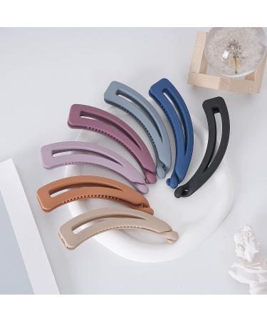 7pcs Matte Banana Hair Clips for Thick Hair - Strong Holder Ponytail Clips for Women - No Slip Fashionable Beauty Clamp - Buy Online on GoSupps.com
