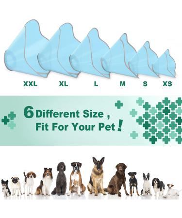 Adjustable Supet Dog Cone Collar for Large and Small Dogs - Blue XXXL - Buy Online on GoSupps.com