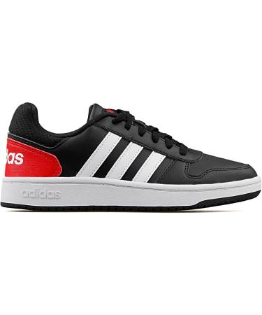 Buy adidas Unisex Kids Hoops 2.0 K Fitness Shoes - Size 38 2/3 EU - Stylish Black White & Red - International Shipping Available! - Buy Online on GoSupps.com
