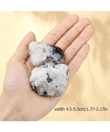 Buy XIANNVXI Moonstone Raw Crystals 1.8-2.2 | Natural Healing Stones for Decor & Gifts | Large Rough Crystal Rocks | International Shipping Available - Buy Online on GoSupps.com