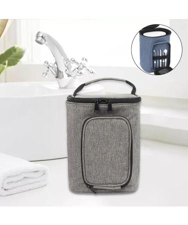 Perfk Portable Organizer for Oral Blinds & Water Fin Storage - Travel & Home Cosmetic Bag - Strong & Stable Handle - Gray - Buy Online on GoSupps.com
