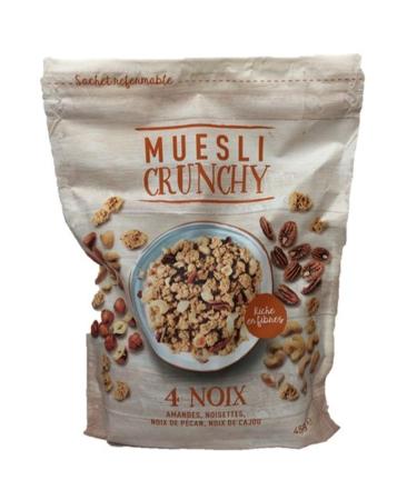 Crunchy muesli 4 nuts - 450g pack
