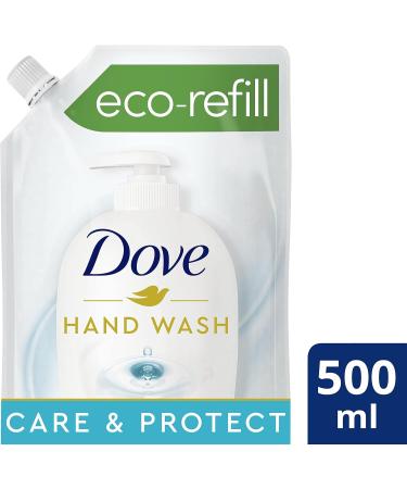Dove Liquid Hand Soap for Hydrated and Instantly Soft Skin Care & Protect Refill Deep Cleansing with Antibacterial Ingredient 500ml - Buy Online on GoSupps.com
