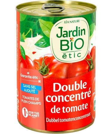 Jardin BiO tic - Double Tomato Concentrate without Added Salt - Box 140 g - Buy Online on GoSupps.com