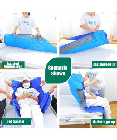 Positioning Bed Pad with Handles 54.33" X 29.22" Multifunctional Mattress Load Bearing 264.5lb for Easy Lift & Transfer Reusable Washable Waterproof - Buy Online on GoSupps.com