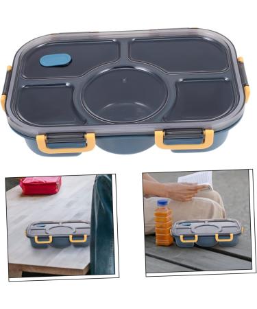 Alipis Box Lunch Box to Go Divided Lunch Containers Adults Multi-Function Bento Case Student Food Navy 28.5X19X6.5CM - Buy Online on GoSupps.com