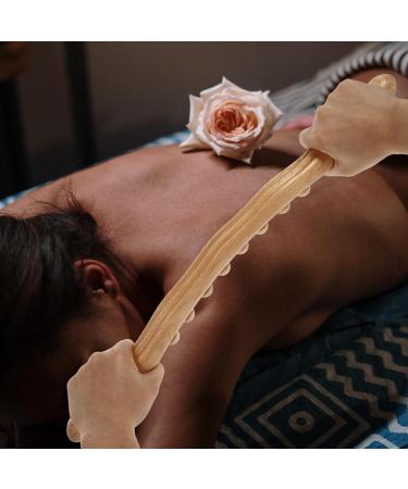 Operitacx Holz-Gua-Sha Massage Tools | Wooden Scratch Rod & 8 Pearl Body Massage Device - Buy Online on GoSupps.com