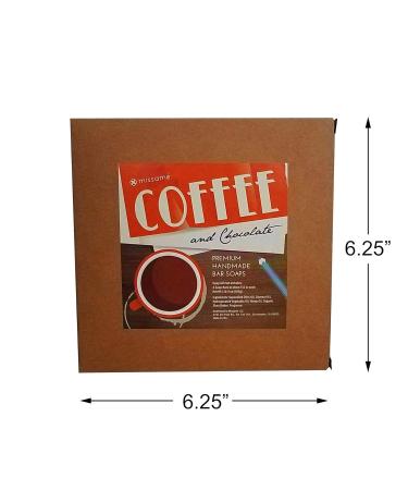 Handmade Coffee & Chocolate Scented Bar Soap Gift Set - 4 Full Size Natural Soaps with Olive Oil & Shea Butter - Perfect for All Skin Types - International Shipping Available - Buy Online on GoSupps.com