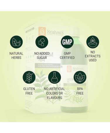 Rajputana Agrico Krishnas Neem juice from fresh leaves Blood Purifier 500ml Pack of 2 500ml Pack of 2 - Buy Online on GoSupps.com