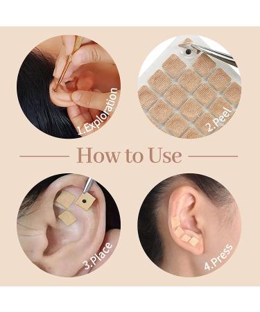 Acupuncture Kit with 600 Ear Press Seeds, Pen, Ear Chart & Tweezers - 604 Piece Set for Multi-Condition Ear and Facial Reflexology - Buy Online on GoSupps.com