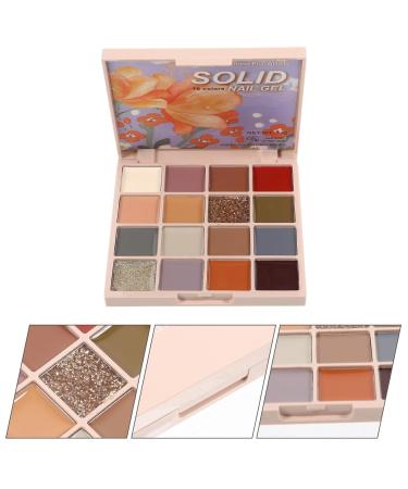 PATKAW 1 Box Solid Gel Nail Polish Cream 16 Color Gel Polish Palette Manicure Glue Gels Nail Polish Gel Palette for False Nails Art Accessories - Buy Online on GoSupps.com