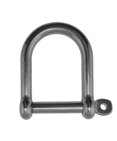 Stainless Steel 316 Wide D Shackle 3/8" (10mm) Wide D