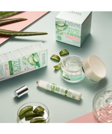 Eveline Cosmetics Organic Aloe + Collagen Eye Contour Roll-on 15ml | Hydrating Moisturizer for Youthful Skin | Ship Worldwide - Buy Online on GoSupps.com