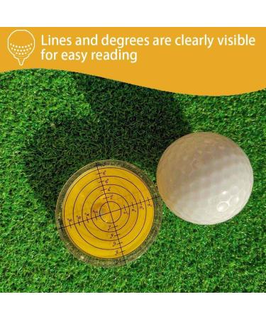 Level Angle High Precision Golf Ball Marker - Green Reader Golf Putting Aid | 1.9 x 0.39 inches, Yellow - Buy Online on GoSupps.com
