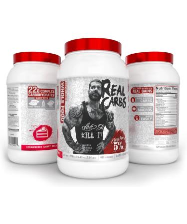 5% Nutrition Rich Piana Real Carbs with Real Food Complex Carb Powder, Long-Lasting Low Glycemic Energy for Pre-Workout/Post-Workout Recovery Meal, 2.84 lb, 40 Servings (Strawberry Shortcake) - Buy Online on GoSupps.com
