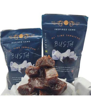 Ol' Time Jamaican Busta-2PK-Coconut Ginger Molasses Candy 2.7oz-Jamaican Snack- Jumbo Pieces Jamaican Busta - Buy Online on GoSupps.com
