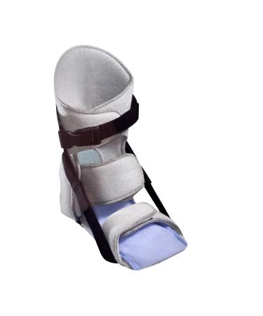 Brownmed - Nice Stretch Original with Polar Ice - Foot Brace for Plantar Fasciitis Achilles Tendonitis & Plantar Flexion Contractures - Night Splint Boot - Medium