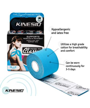 Elastic Therapeutic Athletic Tape Tex Classic - Blue 2 x 13 ft - Pack of 1 - Buy Online on GoSupps.com